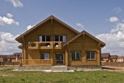 Деревянный дом из оцилиндрованного бревна «Бриз» Деревянный дом из оцилиндрованного бревна «Бриз»