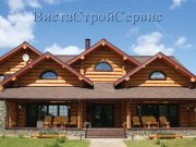 Деревянный дом из оцилиндрованного бревна «Лесное-1» Деревянный дом из оцилиндрованного бревна «Лесное-1»