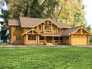 Деревянный дом из оцилиндрованного бревна «Монплизир-2» Деревянный дом из оцилиндрованного бревна «Монплизир-2»