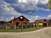 Деревянный дом из оцилиндрованного бревна «Причал-1» Деревянный дом из оцилиндрованного бревна «Причал-1»