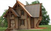 Деревянный дом из оцилиндрованного бревна «Сказка»